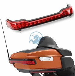 Smoke Trunk LED Brake Turn Tail Light For Harley 2014-2025 Touring Road King Road Street Electra Glide Tri Glide Ultra Lmited