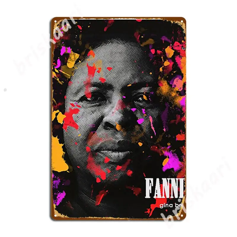 The Lioness: Fannie Lou Hamer Metal Signs Wall Mural Garage Club create Wall Decor Tin sign Posters