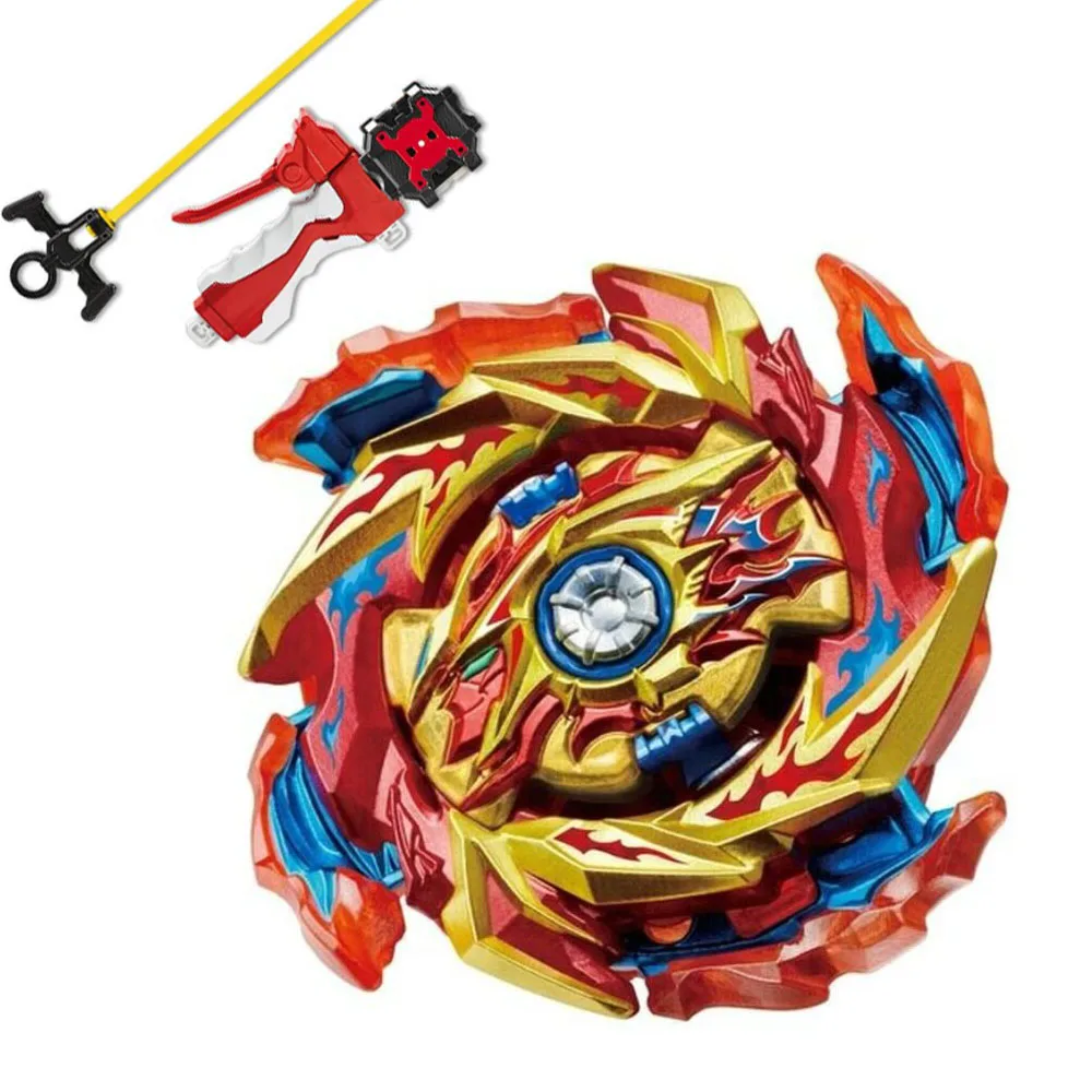 SPINNING TOP SuperKing LIMIT BREAK Booster Helios Volcano With L-R Sparking Launcher Grips Sparking Children Toys