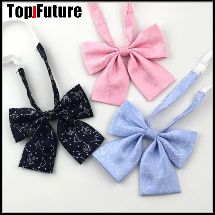 

Lovely student bow tie female Japanese JK uniform bow tie college style bow tie pattern woven constellation bow tie