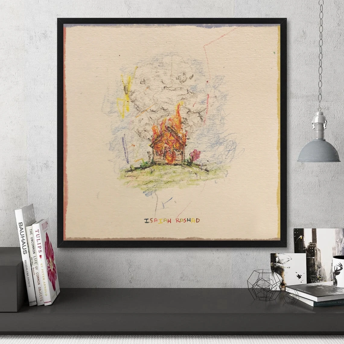Isaiah Rashad The House Is Burning Music Album Poster Canvas Print Home Decoration Wall Painting ( No Frame )