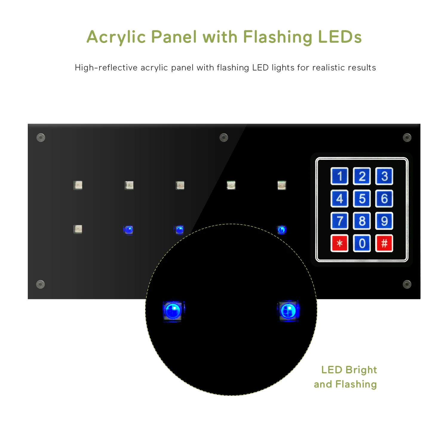 Blue Memory Panel Escape Room Props blue diodes panel Takagism Light Memory Teamwork Real-life Game