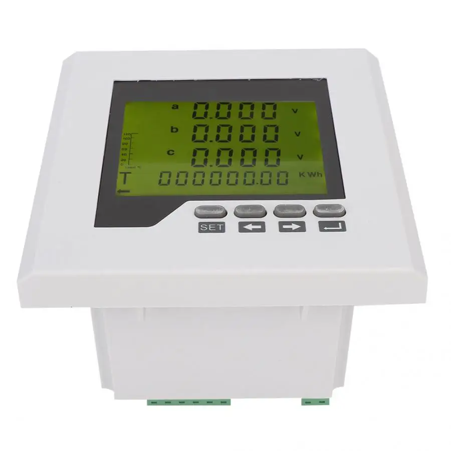 Medidor de potencia profesional LCD Original, probador de pantalla Digital multifunción trifásico, medidor de energía eléctrica, AC220V