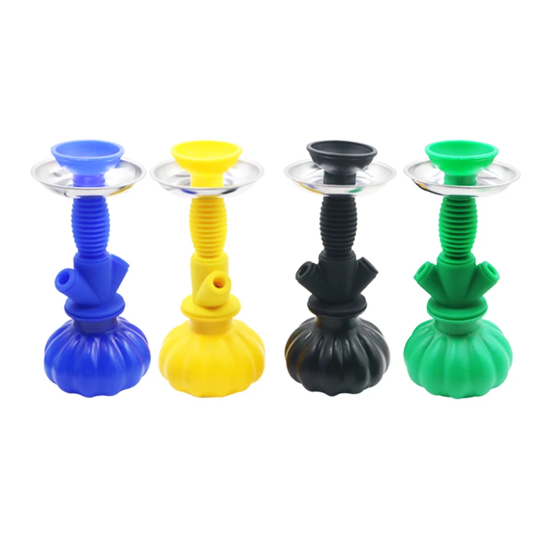 1PC Plastic Light Hookah Cup Set Shisha Pipe With Hose Stainless Steel Bowl Charcoal Holder Chicha Narguile Accessories