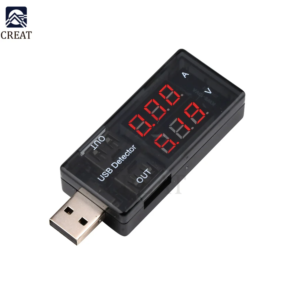 Dual Output USB Charger Doctor LED Digital Voltmeter AmmeterUSB Tester Voltage Meter Power Adapter Detector DC 3-7.5V 0-2.5A