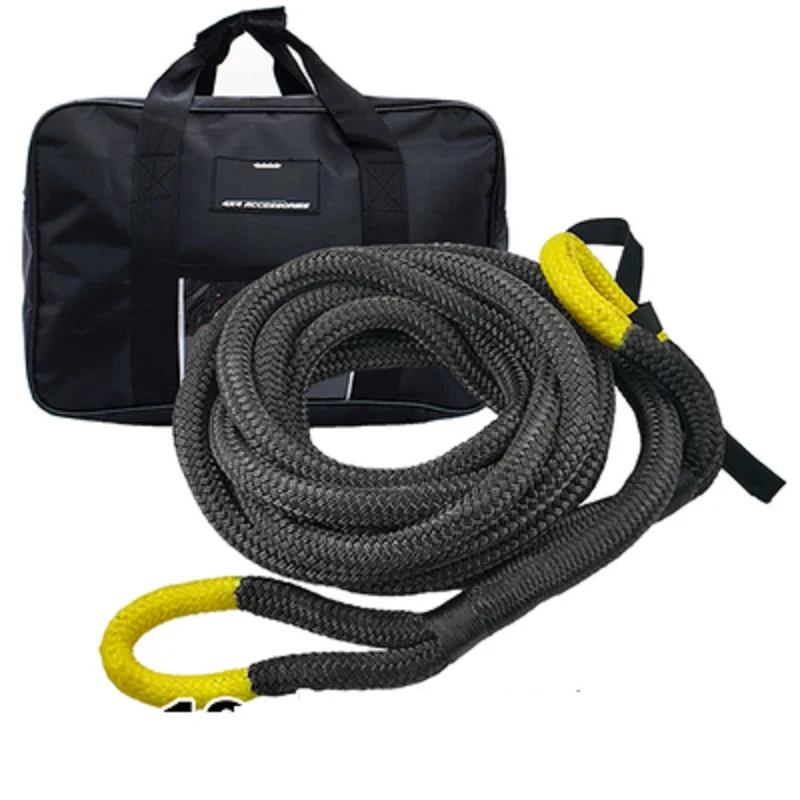 12T-15TX6M-9M, heavy duty nylon winch towing rope ATV UTV tow trailer cable rope lifting sling