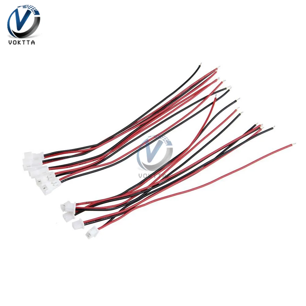 1/2/5/10 Pairs PH 1.25 Filo Connettore del Cavo Micro JST 2 Spille Maschio Femmina Connettore martinetti Spina Connettori Fili