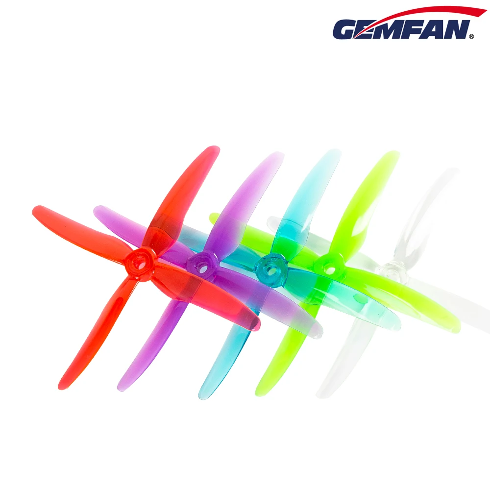 

Gemfan Hurricane X Props 51455 4 Blade PC CW CCW Propeller для RC FPV Racing 4 пары/8 шт.