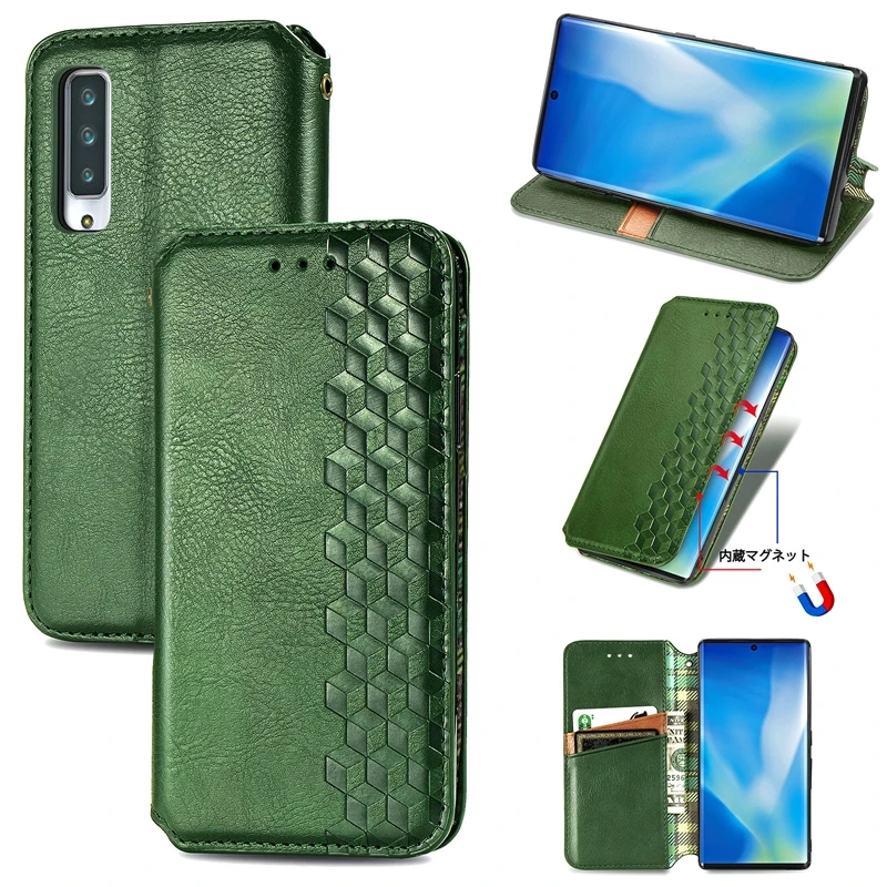 10PCS for Fujitsu Arrows Be4 F-41A 5G F-51A F-01L F-42A NX9 F-52A Lattice PU Leather Flip Wallet Magnetic Closure Phone Case