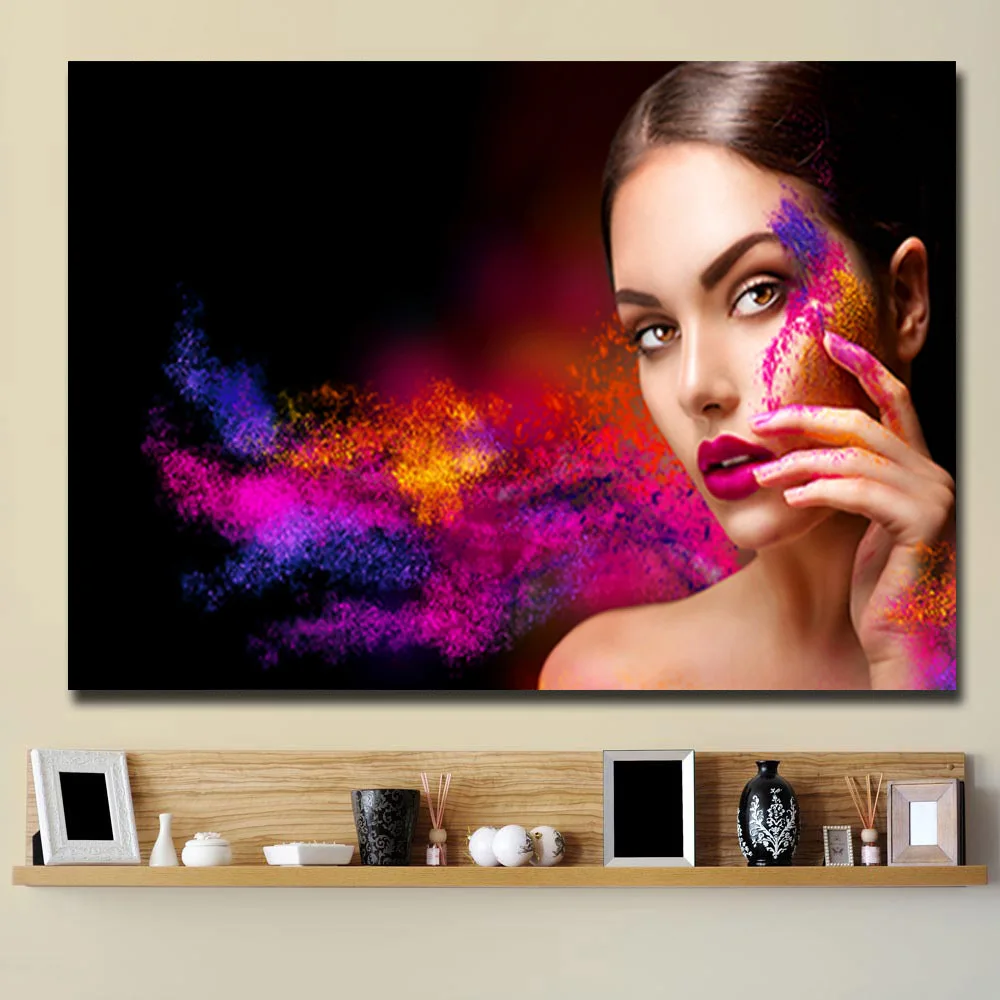 

Fashion Modern Women Abstract Figure Canvas Art Painting Posters and Prints Minimalist for Living Room Bedroom Girls Decortion