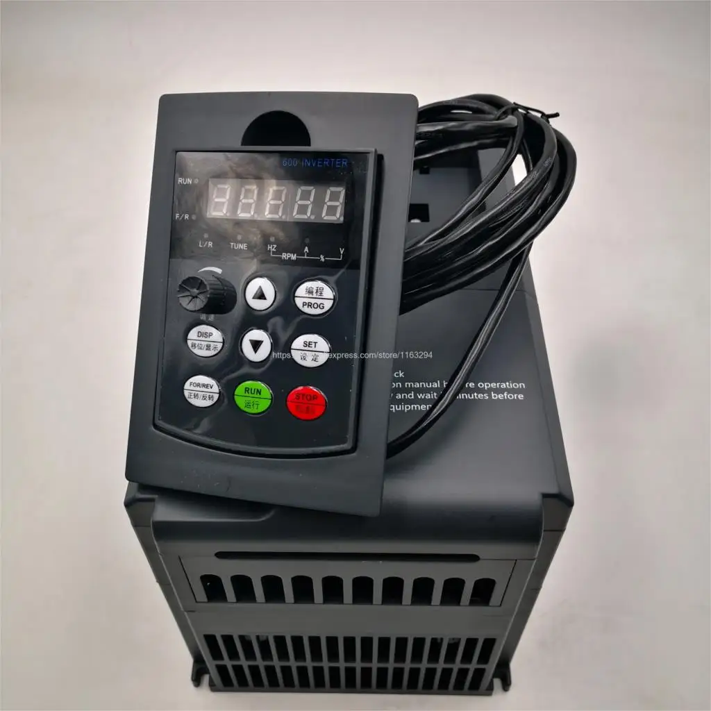 

Heavy-Load Vector VFD Inverter 1.5KW/2.2KW/4KW/5.5KW Frequency Converter Angisy 3P-220V Output CNC Spindle Motor Speed Control