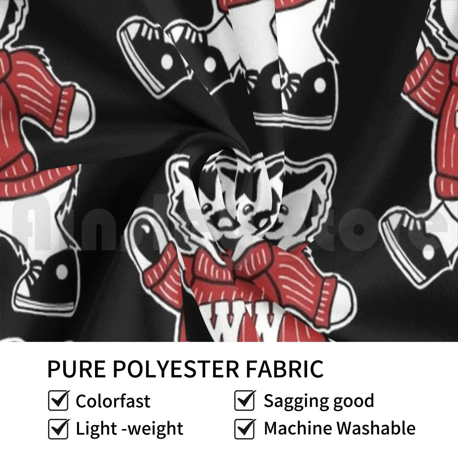 Wisconsin Bucky Badger Grateful Dead Dancing Bear Tapestry Living Room Bedroom Wisconsin Bucky Badgers Madison