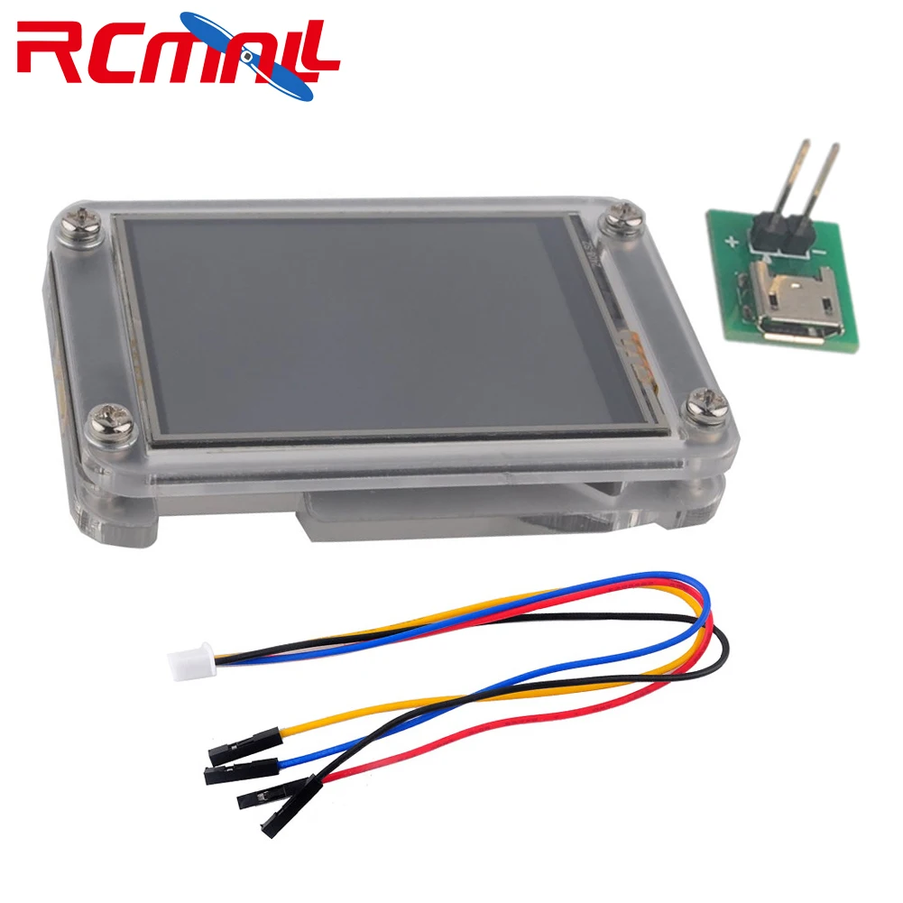 Nextion Layar Sentuh LCD USART HMI 3.2 Inci Yang Ditingkatkan NX4024K032 UNTUK Arduino Raspberry Pi dengan Casing Bening Akrilik FZ1718E