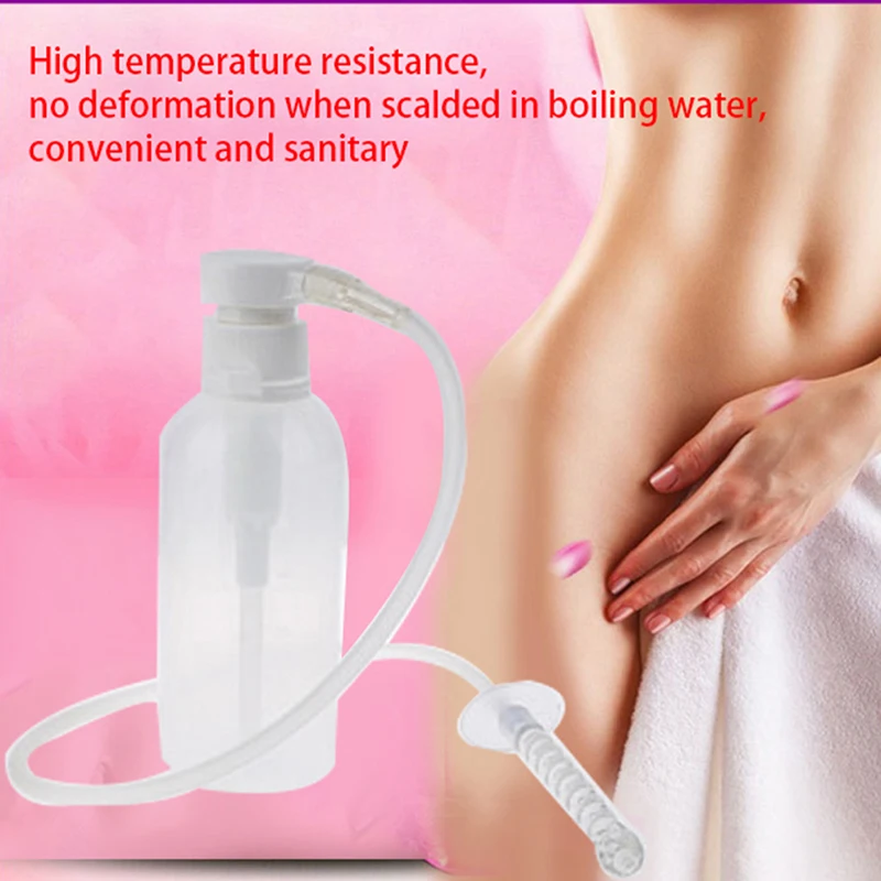 1PCS New 300ML  Rectal Syringe Clean Stream Anal Douche Enema Colon Cleaner Kit For Women