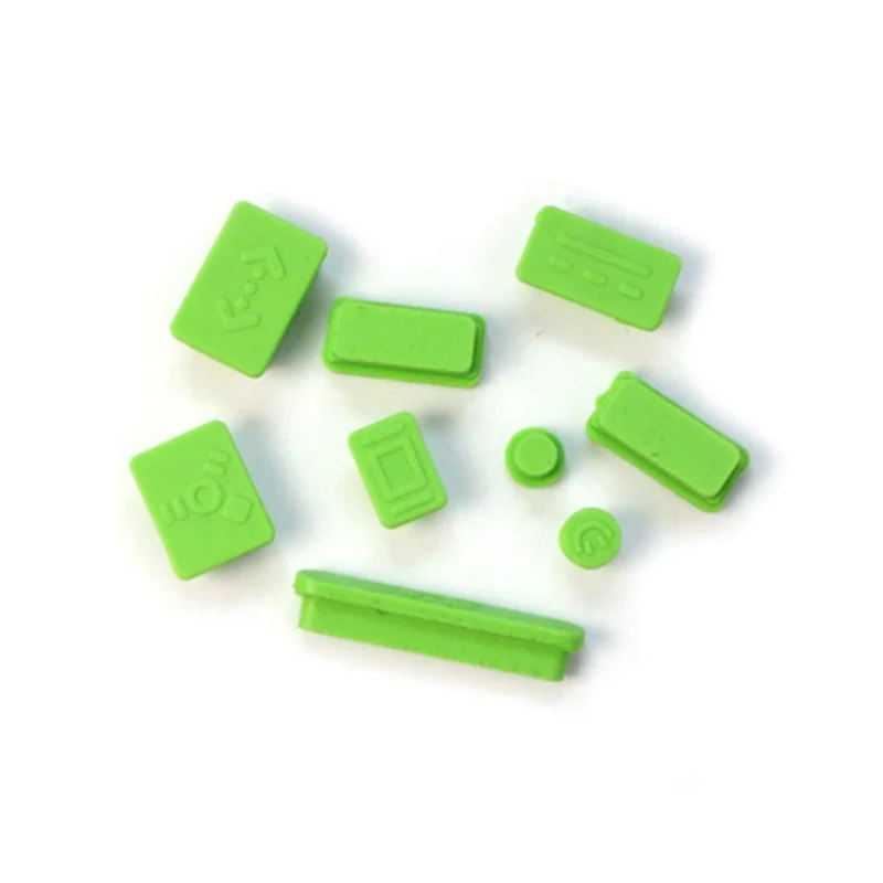 Silicone Anti-dust Plugs Protection Set for Apple MacBook Pro 13 15 Retina / Air 11 13 Laptop Dust Plug Ports Cover 9pcs/set