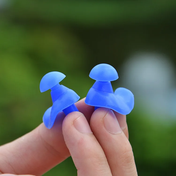 Tapones suaves para los oídos de silicona impermeables a prueba de polvo para los oídos, tapones deportivos ecológicos para buceo, deportes