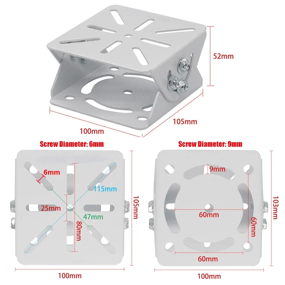 Security CCTV Camera Bracket Duck Mouth Base Steel Strengthened Thickened Two-Dimensional Duckbill Universal Joint Bracket