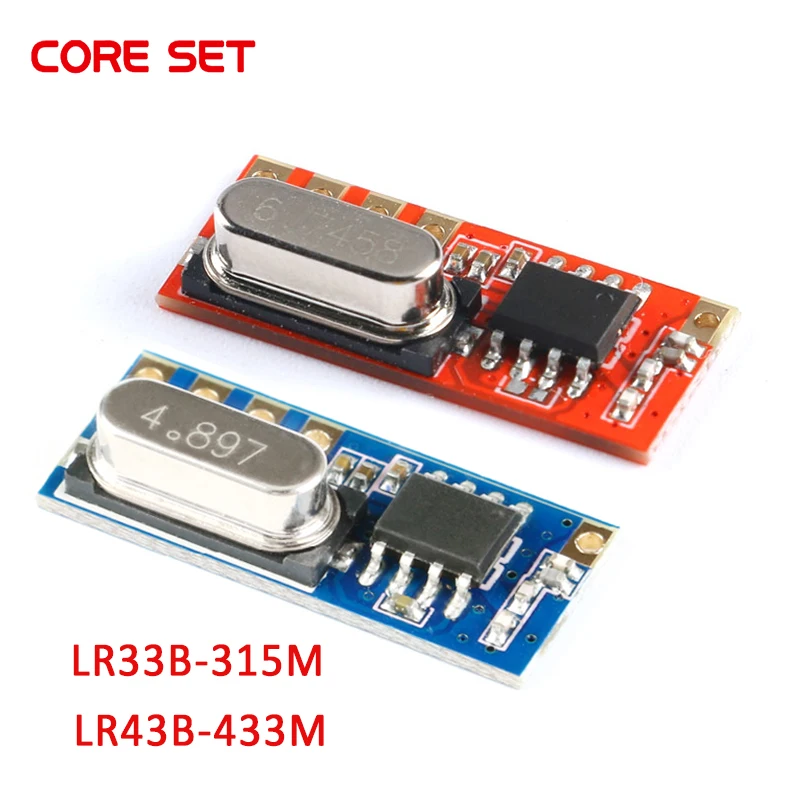 5PCS 315MHz 433MHz Superheterodyne RF Module LR43B LR33B Wireless Remote Control Receiver Module DIY LR43B-433M LR33B-315M ASK