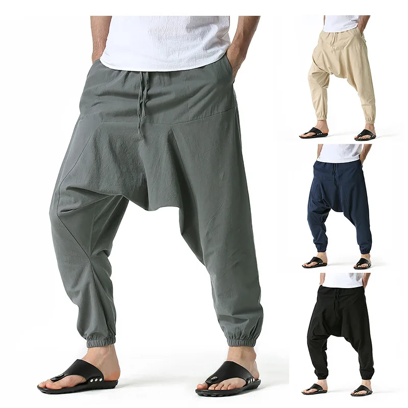 Jogger Pants Men スウェットパンツ カジュアルパンツ カーゴパンツ メンズ　パンツ ジョガーパンツ needles トラックパンツ コットンジョガー メンズ バギー ヒッピー ボーホー ジプシー アラジン カーゴパンツ ヨガ ハーレムパンツ 20210413-4