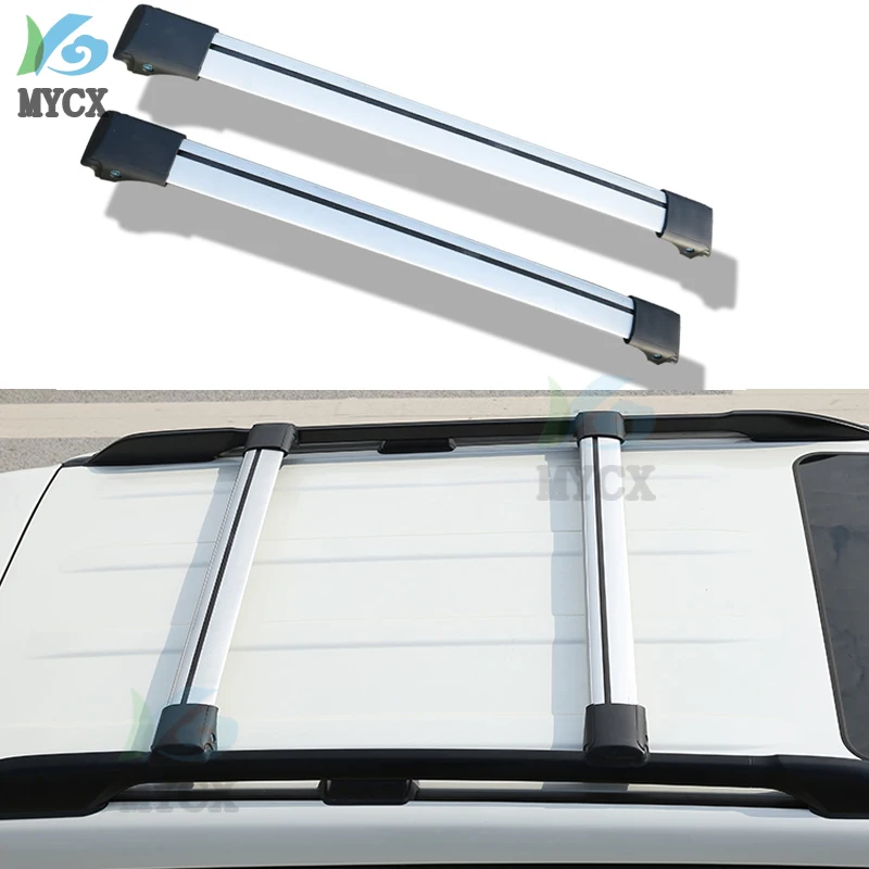 Horizontal roof rail roof rack bar cross bar for Toyota Land Cruiser Prado 2700 4000,anti-thef, real thicken aluminum alloy