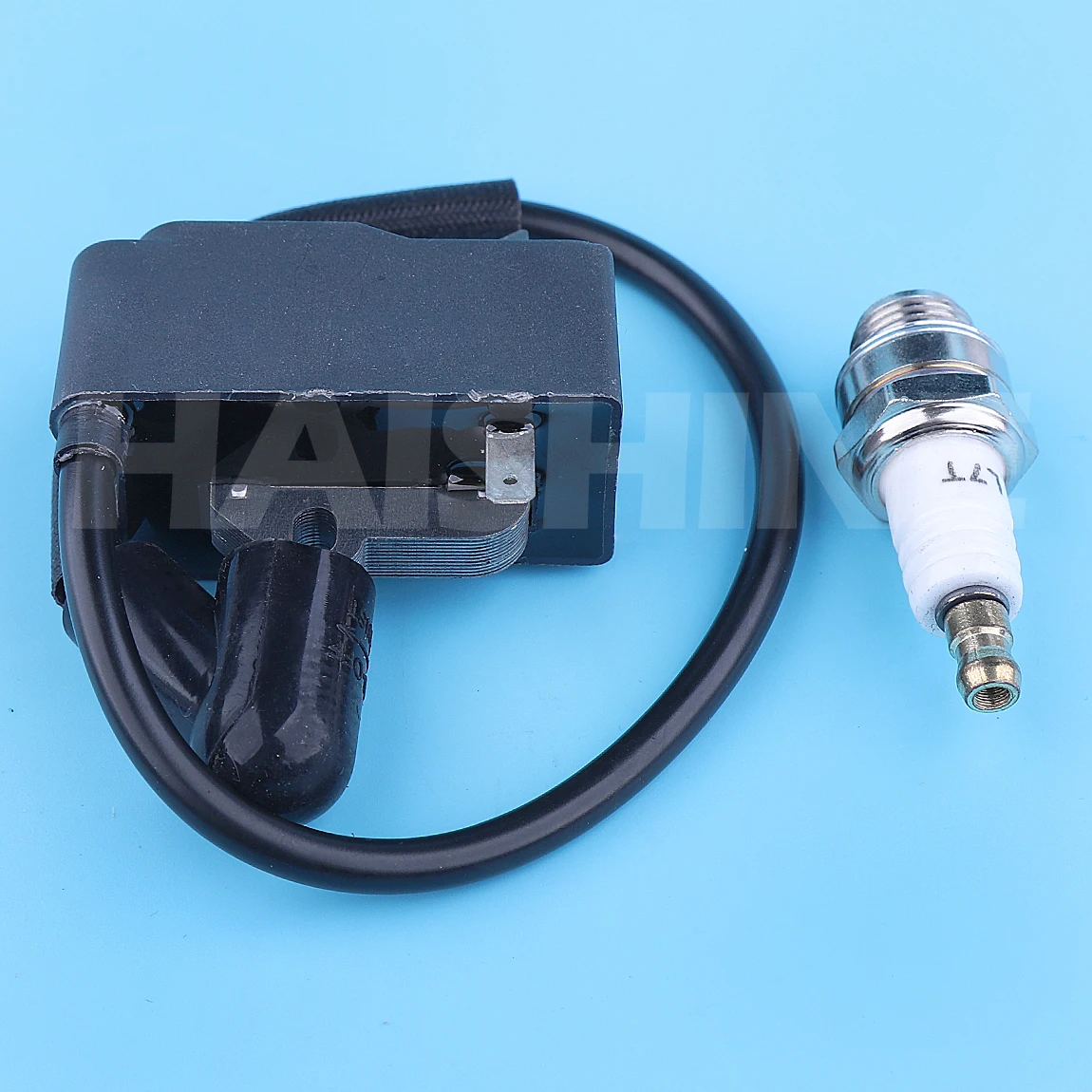 Imagem -02 - Bobina de Ignição Vela de Ignição para Husqvarna 124l 125l 128l 124c 125c 128c 125e 128e 125r 125rj 128r 128cd 28cc Ferramentas Aparador de Jardim