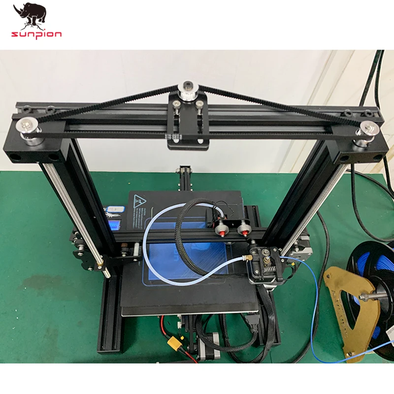 3D Printer Part Dual Z axis Upgrade Kit Dual Z Tension Pulley Set For Creality CR10/Ender-3 3D Printer Single Motor Dual Z-axis