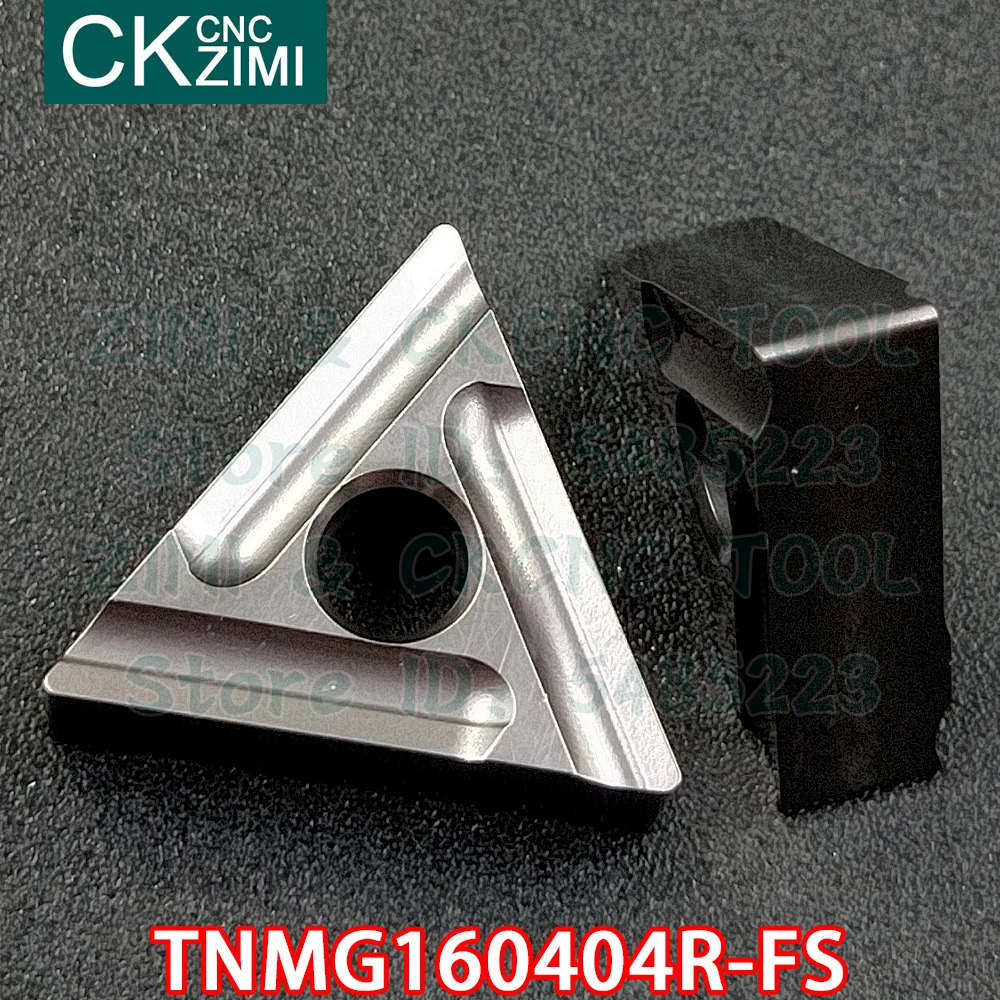 TNMG160404R-FS TNMG 160404R FS, herramienta de corte de ranurado, torno de Metal mecánico CNC, TNMG para acero