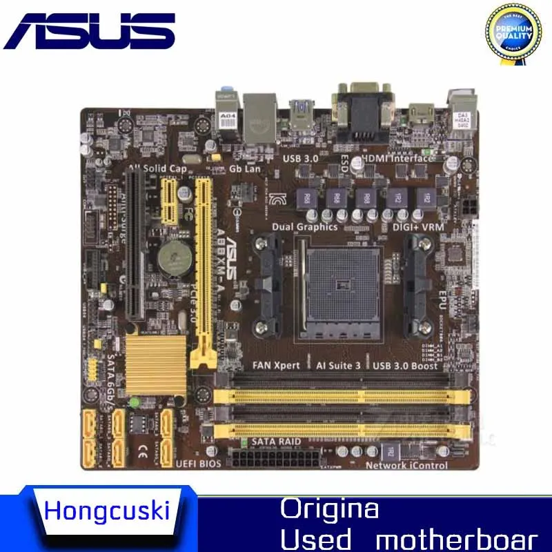 FM2+ For ASUS A88XM-A Used original motherboard Socket FM2+ FM2 DDR3 64G A88X Desktop Motherboard