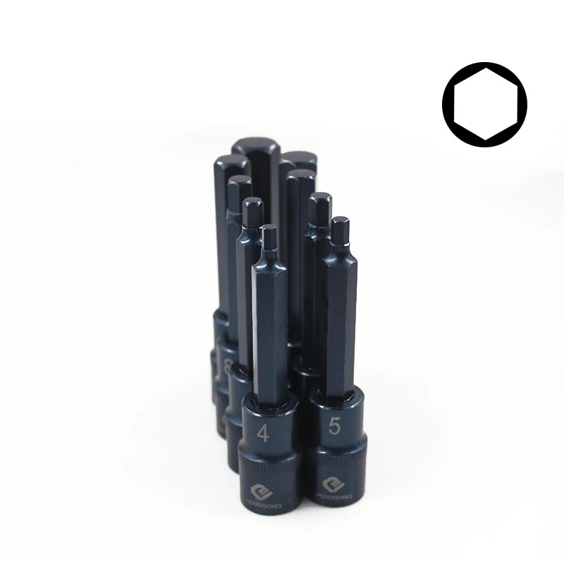 Set di chiavi per cacciavite a bussola esagonale da 1/2 "Set di punte per trapano H4 H5 H6 H7 H8 H10 H12 H14 H17 per cacciavite