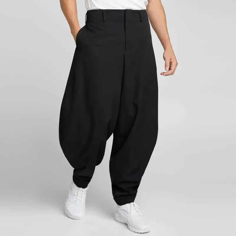 Men's New Men's Fashion Trend Hip-hop casual pants, silhouette pants, knickerbockers, skinny pants, hip-hop pants