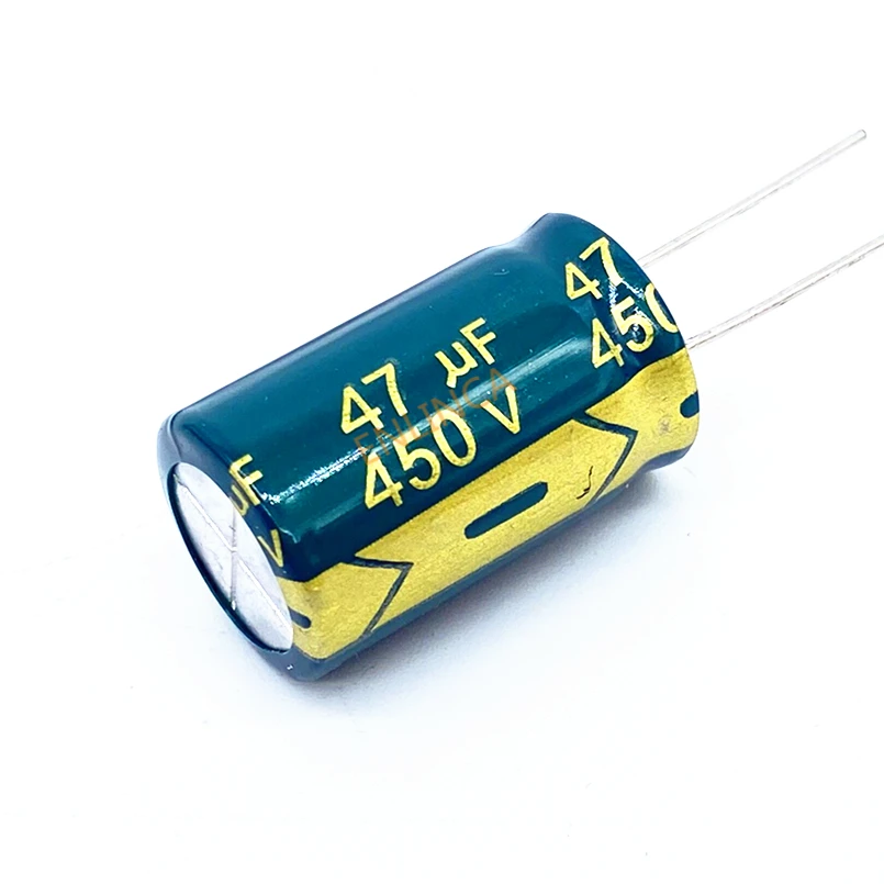 2pcs/lot 450v 47UF high frequency low impedance 450v47UF aluminum electrolytic capacitor size 16*25 20%