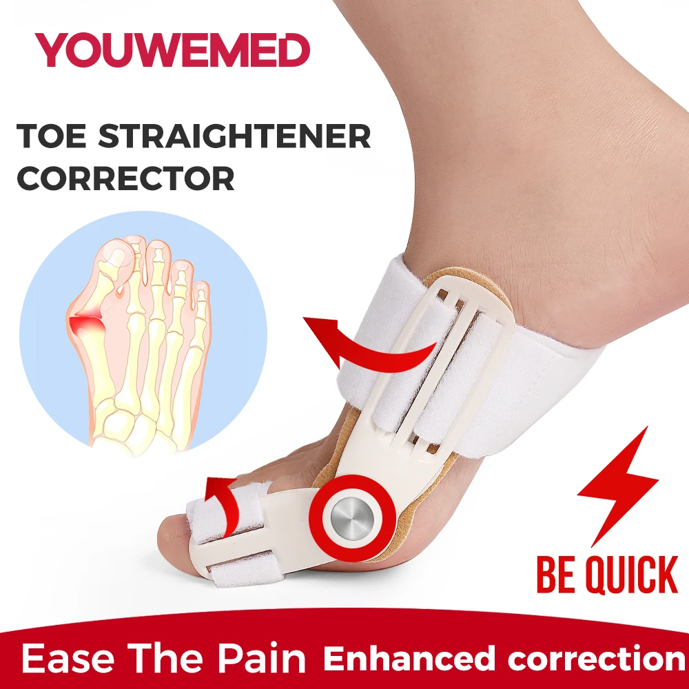 

Orthopedic Hallux Valgus Corrector - Bunions Toe Separator & Foot Protector: Haluksy's Solution for Pain-Free Alignment & Protec