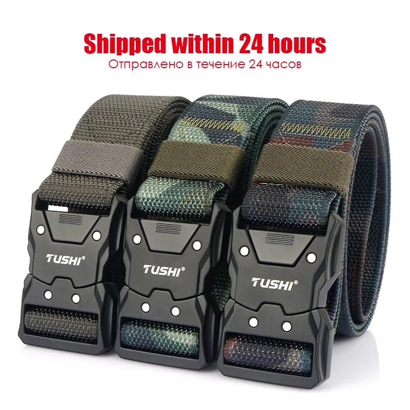 VATLTY 2022 Quick-drying Tactical Belt Men Hard Alloy Quick Release Buckle 1200D Soft Nylon Army Belt Male Military Equipment