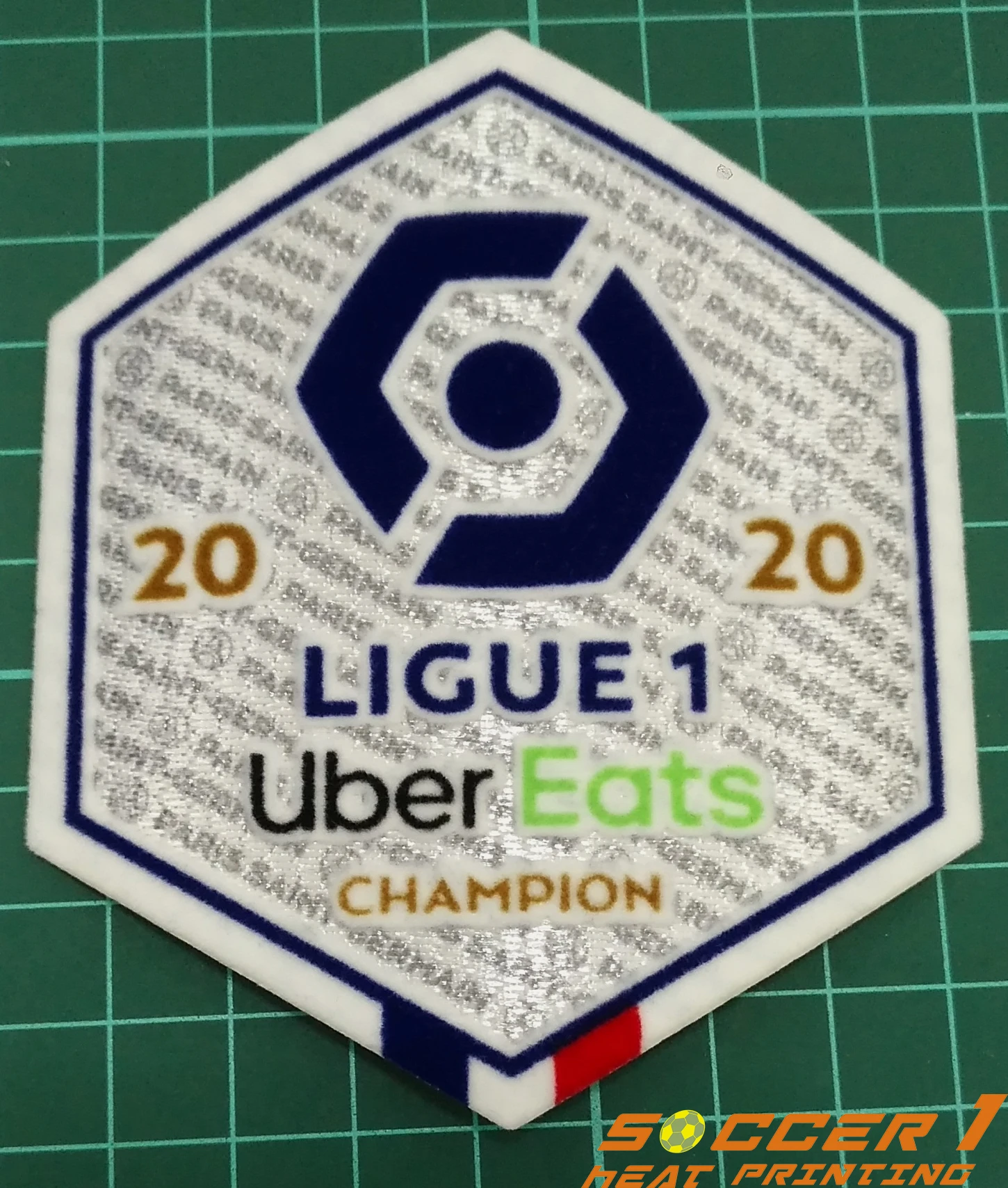 2020 French Ligue 1 Champion Player Issue Size Football Soccer patch