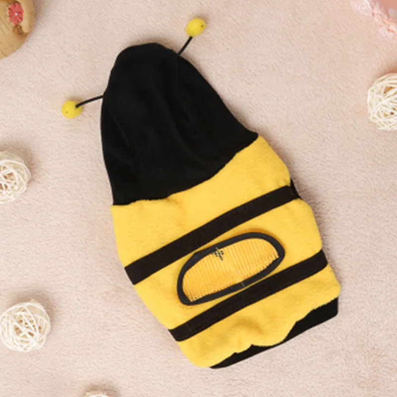 Cat Dog Clothing Cute Bumble Bee Dress Up Costume Apparel Coat Clothes Pet Supplies Best Price