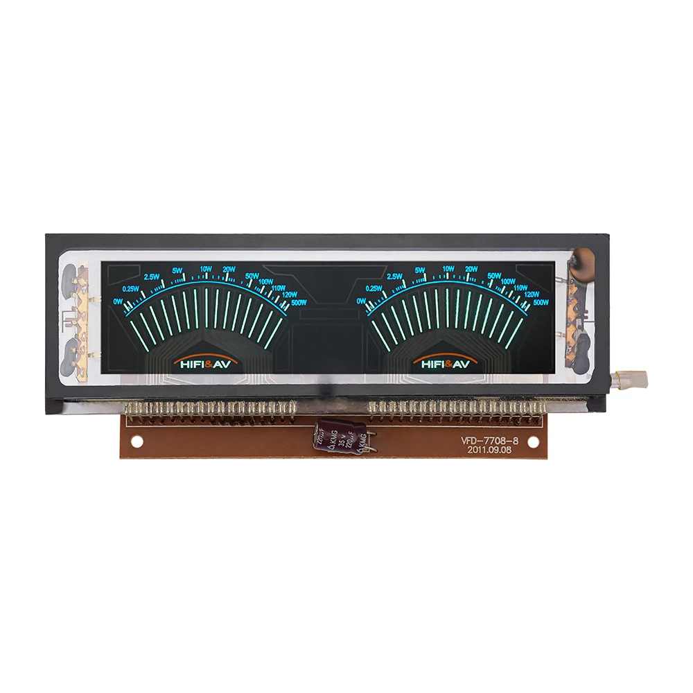 Wishcolor VFD Display Vacuum Fluorescent Display VU Level Meter Indicator Music Audio Spectrum Display AC220V