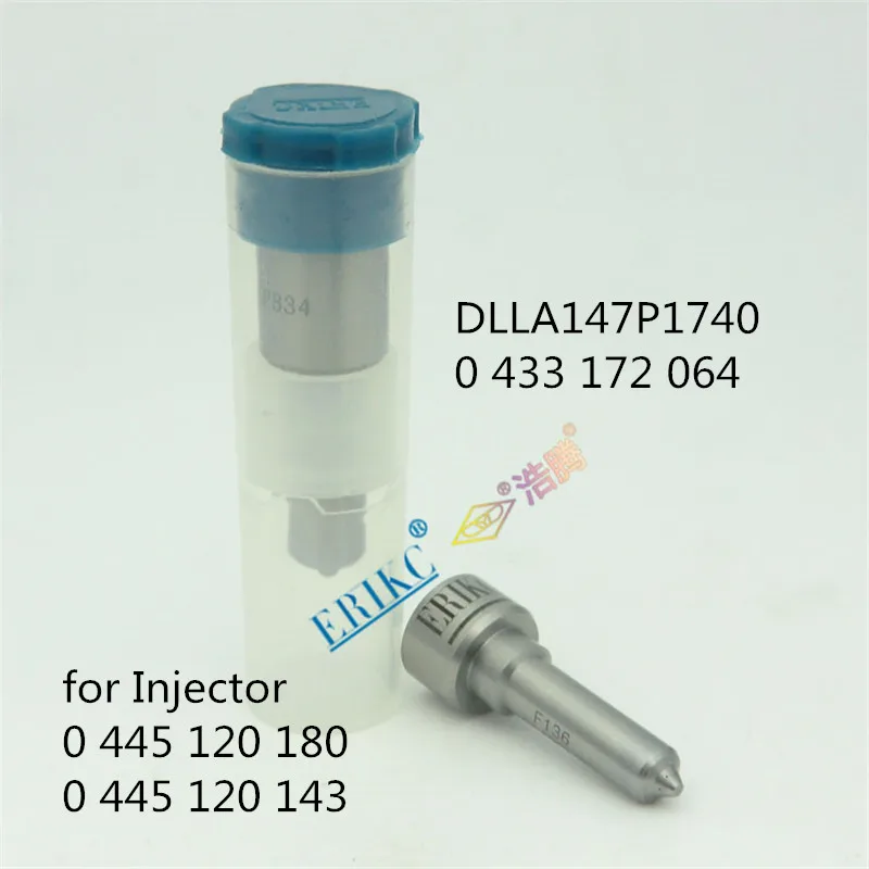 

ERIKC Nozzle DLLA147P1740 Common Rail Injector Nozzle dlla147p1740 0 433 172 064 for Bosch 0 445 120 180 0 445 120 143