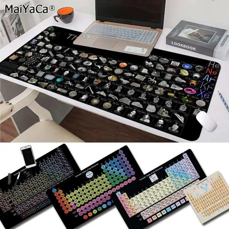 MaiYaCa  periodic table of the elements DIY Design Pattern Game mousepad Speed/Control Version Large Gaming Mouse Pad