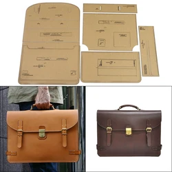 DIY Handmade Leather Goods Pattern Drawing Men's Handbag Briefcase Laser Cutting Template Mold Leather Tool