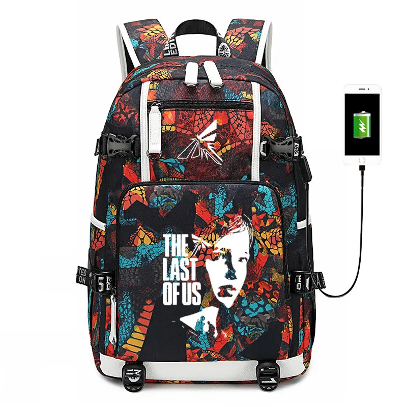 The Last of Us Backpack laptop bag game cosplay Travel bags USB Oxford casual SchoolBag