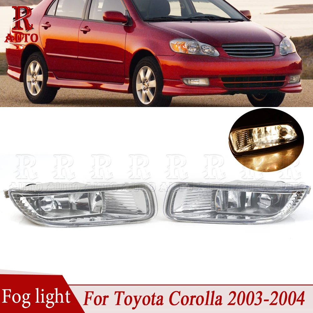 R-Auto Front Bumper Fog Light Fog Lamp Assembly Driving Lamp Car Styling For Toyota Corolla 2003-2004 81200-02060 81210-2060