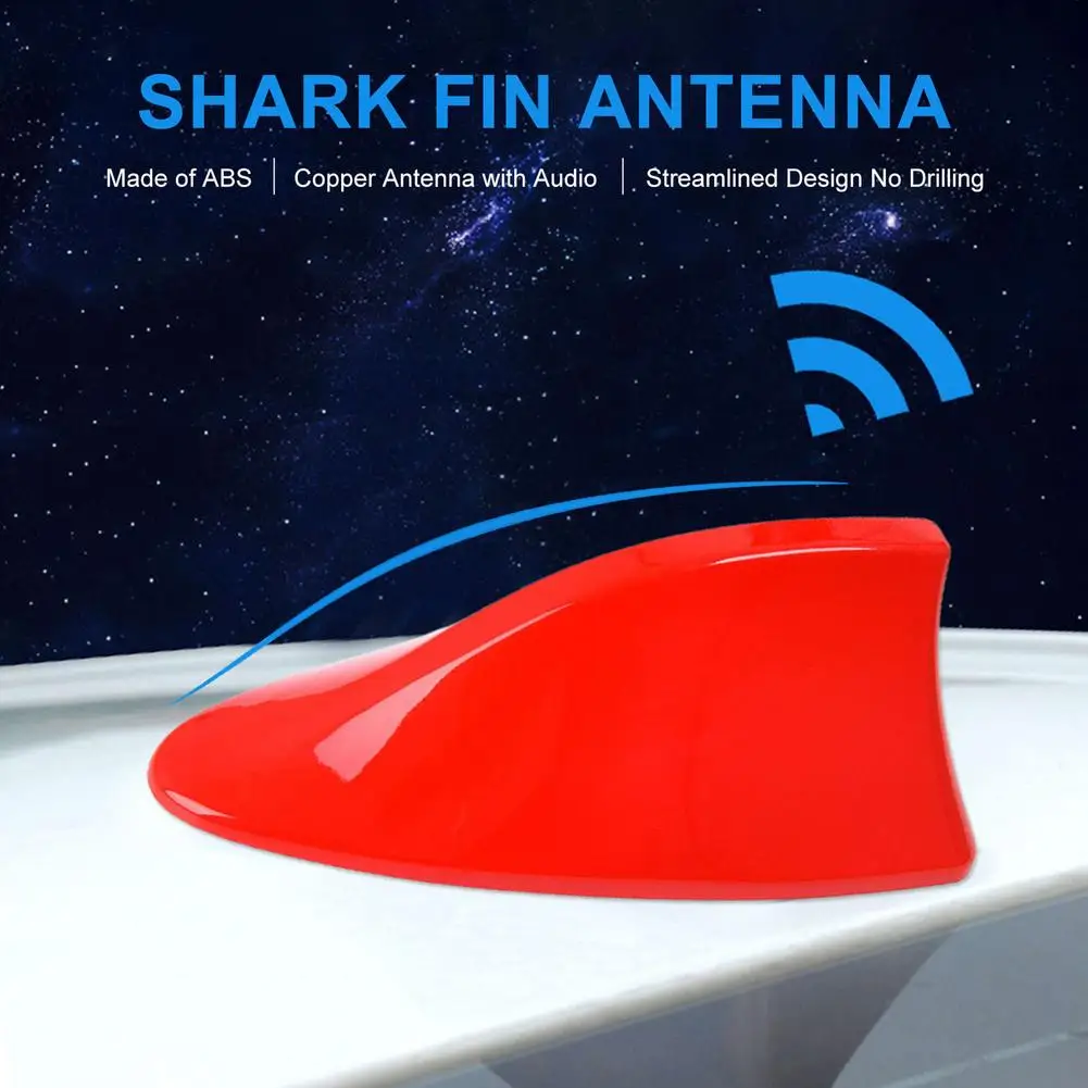 Car Shark Fin Roof Antenna Auto Radio AM/FM Signal Aerial Decoration For Citroen C4 C3 Seat Ibiza Min i Cooper Suzuki Swift BMW