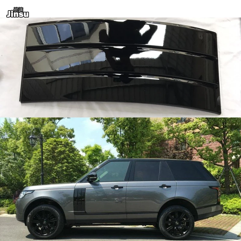 

Side Fender Door Air Vents Kit Trim Gloss black with plating line For Land Rover Range Rover Vogue 2014 - 2017 car front fender