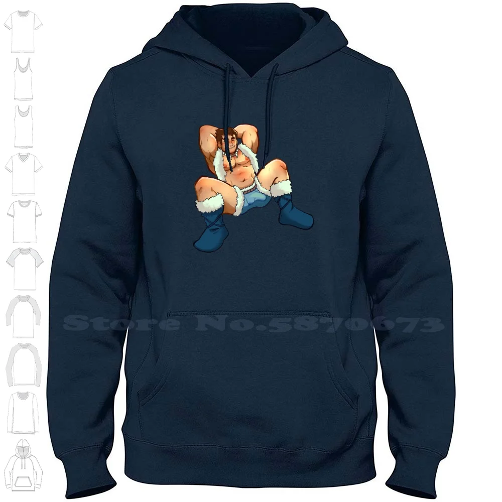 Bolin Nuktuk Pin-Up 100% Cotton Hoodie T-Shirt Muscle Men Chest Nuktuk Bolin Gay Bara Yaoi Lok