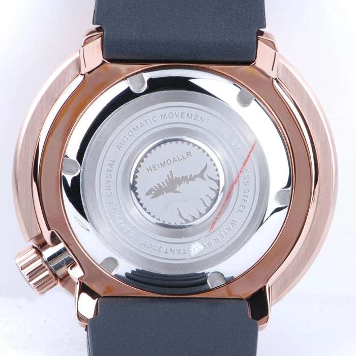 Heimdallr ساعة غوص للرجال 47 ملم تونا ساعة يد ميكانيكية أوتوماتيكية 20ATM مقاومة للماء C3 مضيئة NH35 مرآة الياقوت #6