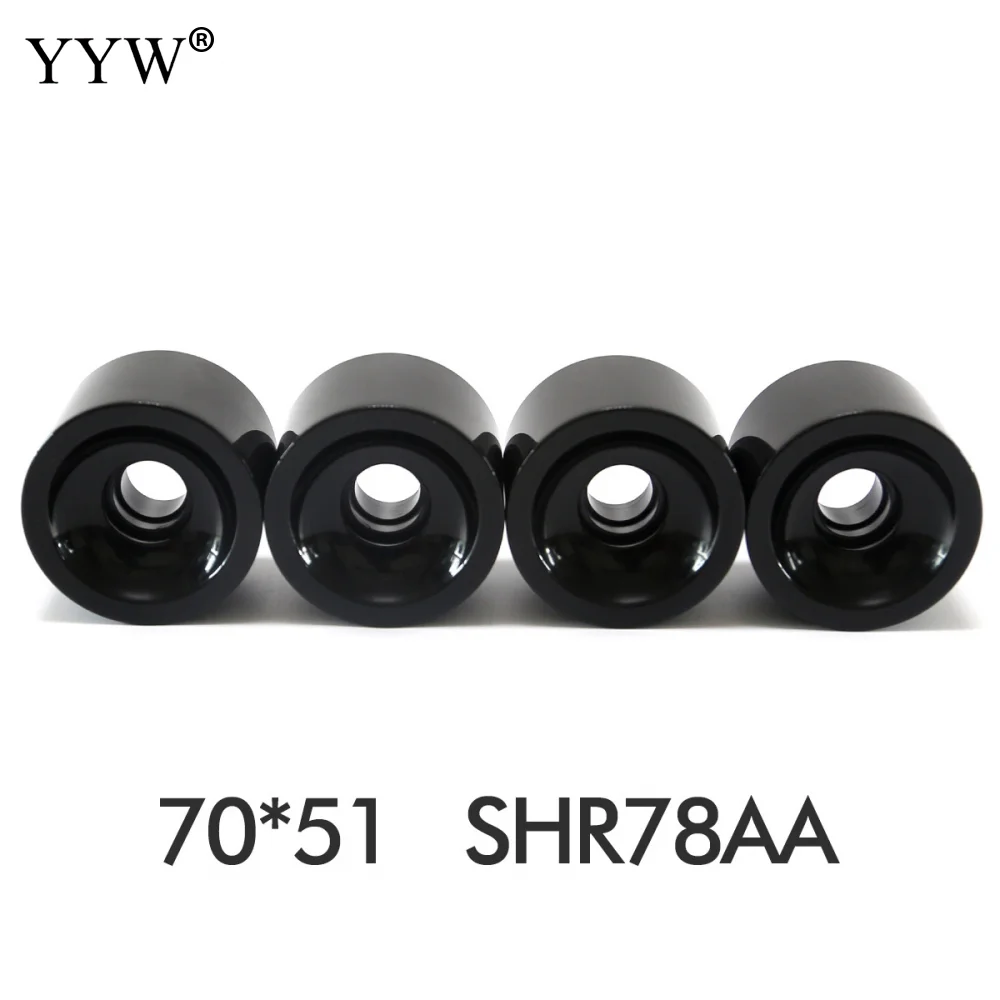 

4pcs/Lot 70x51mm Skateboard Wheel Longboard Pu For Rough Grounds Asphalt Road Skates Solid Replacement Wheels DIY Skatesboard