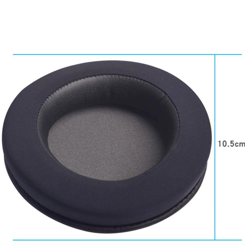 105 мм круглые амбушюры для ушей, набор из губки, имитирующий шелковую ледяную кожу, прохладную и освежающую гарнитуру, кожаный чехол Ew #