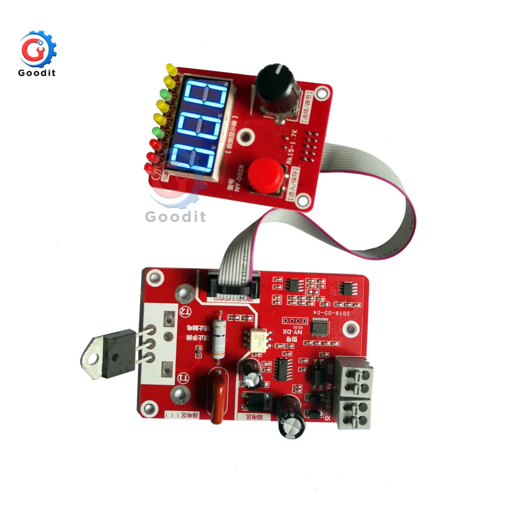 

40A-100A NY-D02 Double pulse Spot welding machine encoder Time Digit Module Control Panel Plate adjustable current Controller