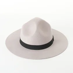 Men's Mountain View Crushable Wool Cowboy Hat ,100% Australia Wool Hard Brim Bowler Hat for Party