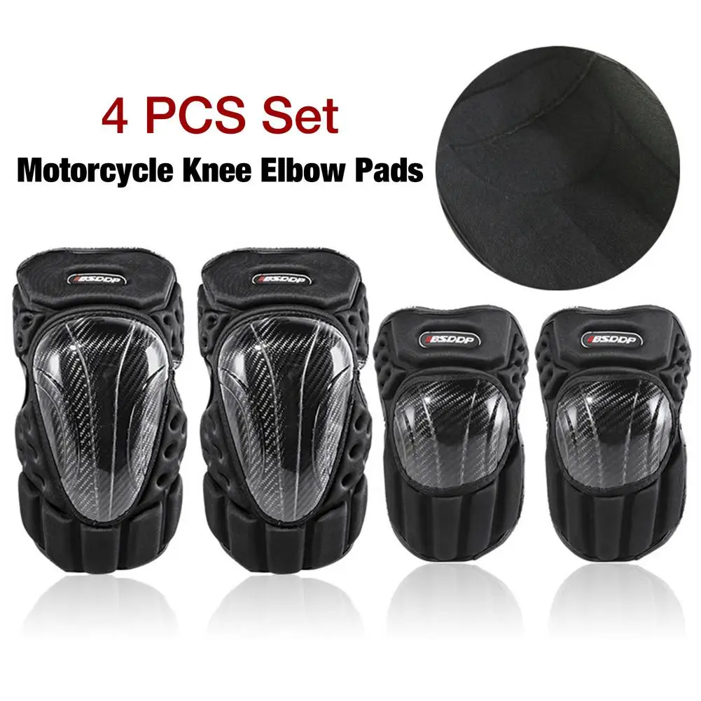 4 PCS Adult Sport Safety Protective Rinding Skating Knee Elbow Pads Protective Body Gear Set Cycling Protection Kneepads